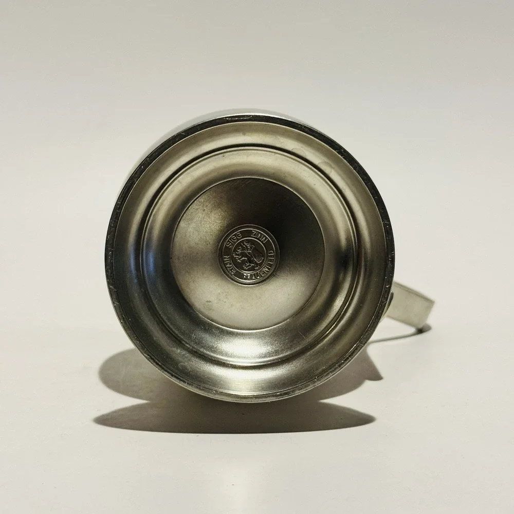 Vintage Etain Sigg Zinn Frauenfeld Tankard Flip Top Lid Double Acorn Finil‎ .8L